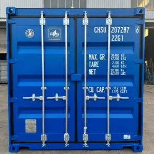 20ft One-Trip Shipping Container Blue RAL5010