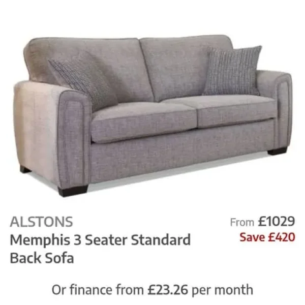 Memphis Large Sofa plus Memphis Snuggle Chair & 4 cushions