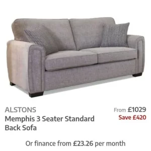 Memphis Large Sofa plus Memphis Snuggle Chair & 4 cushions