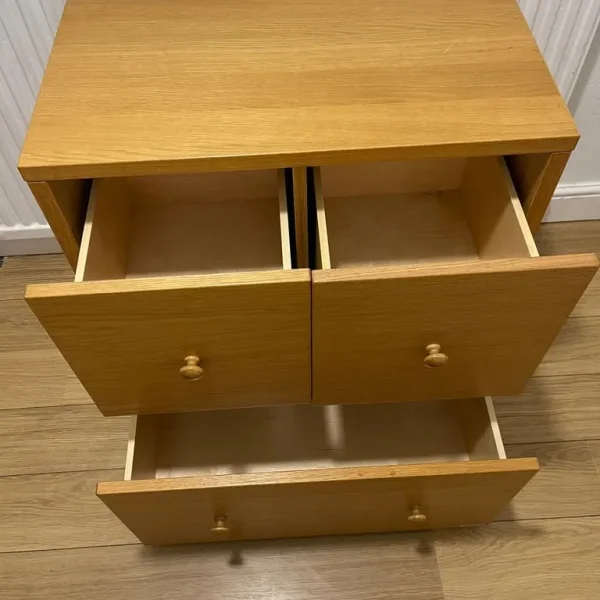 ASPACE solid wood 3 drawer dresser