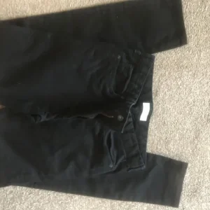 TOPMAN BLACK STRETCH SKINNY JEANS - W32, L32 - Image 2