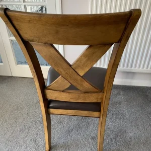 8 solid wood dining chairs - Image 2