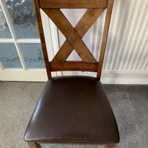 8 solid wood dining chairs - Image 3