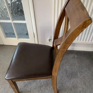 8 solid wood dining chairs - Image 4