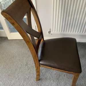 8 solid wood dining chairs - Image 5