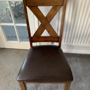 8 solid wood dining chairs - Image 6