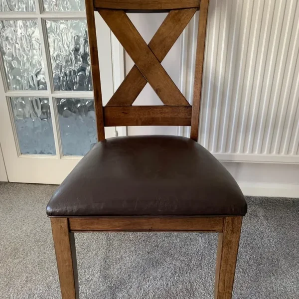 8 solid wood dining chairs