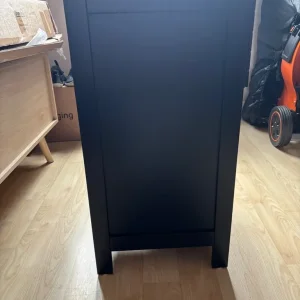 Matching bathroom storage cabinets black - Image 2