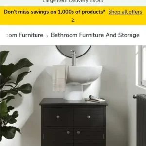 Matching bathroom storage cabinets black - Image 5