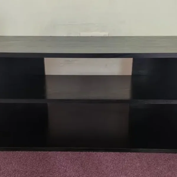 Black Solid TV Unit