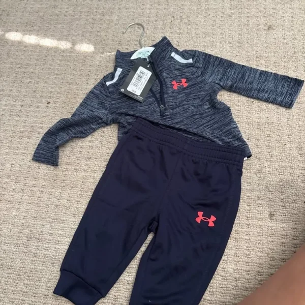 Baby boy first size Under Armour set