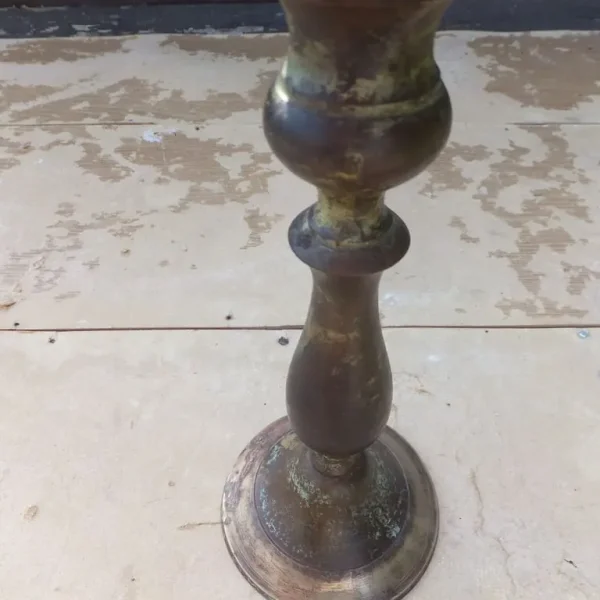 Antique brass candlestick from a presbyterian church