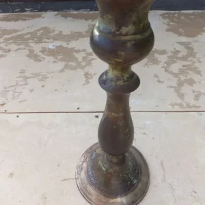 Antique brass candlestick from a presbyterian church