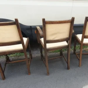 Wooded Vintage Chairs - Image 5