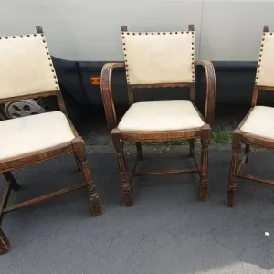 Wooded Vintage Chairs - Image 6