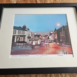 Framed Simpson prints of Bothwell Main Street x2