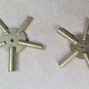 Antique Brass Spider Winding Clock Key Sizes 3 5 7 9 11 and 2 4 6 8 10 - Image 2