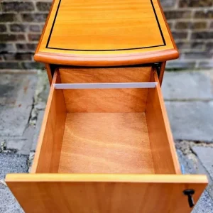 Solid yew wood filing cabinet - Image 2