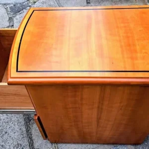 Solid yew wood filing cabinet - Image 3