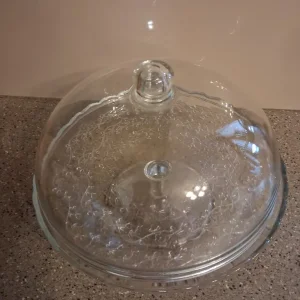 Cake stand and dome - Image 3