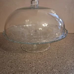 Cake stand and dome - Image 4