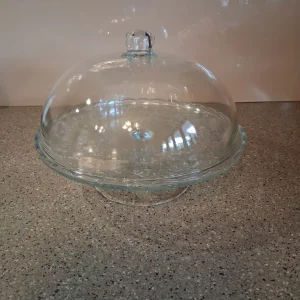 Cake stand and dome - Image 5