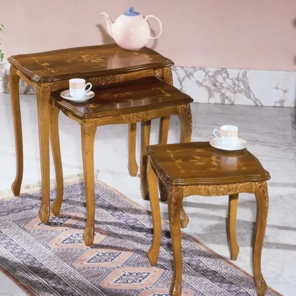 Buell 3-piece coffee table set in walnut