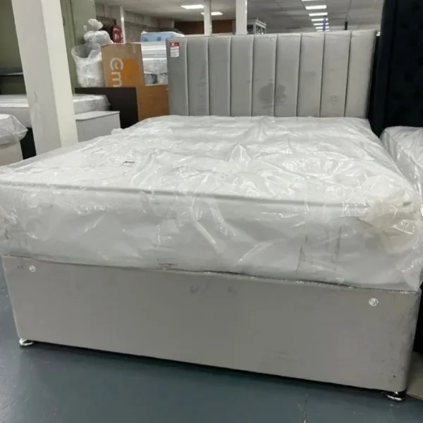 Double Divan Bed with Mattress and Drawers