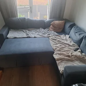 Blue Argos corner sofa bed - Image 3