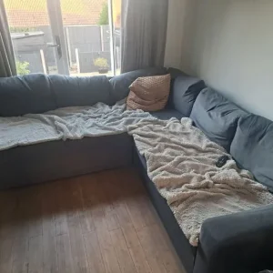 Blue Argos corner sofa bed