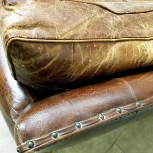 Timothy Oulton Balmoral 3 seater sofa brown leather - Image 6