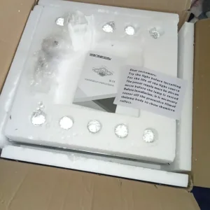 chrome crystal LED ceiling light