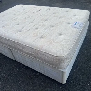 Double bed frame with mattress