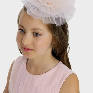 Pink sleeveless sequin girl dress with hair accessories - Image 3