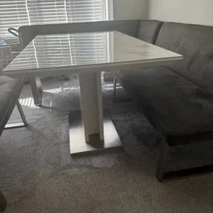 Multicoloured Fabric Dining Table and Chairs Set - Image 3