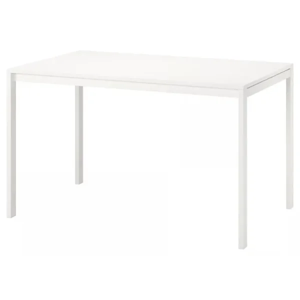 White IKEA Melltorp table