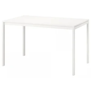 White IKEA Melltorp table