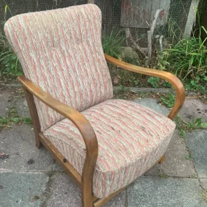 Vintage Continental bentwood armchair recliner art deco - Image 2