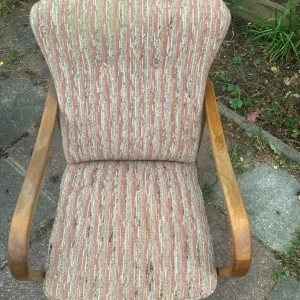 Vintage Continental bentwood armchair recliner art deco - Image 3