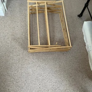 Bamboo finish clothes horse/airer - Image 3