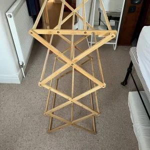 Bamboo finish clothes horse/airer