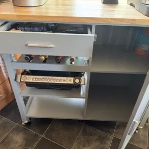 Kitchen Island Rolling Storage Trolley - Image 2