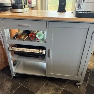 Kitchen Island Rolling Storage Trolley