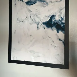 Set of 3 Abstract Wall Art Prints – Framed 54.6cm x 74.8cm each - Image 2