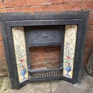 Antique cast iron fireplace surround - Image 2