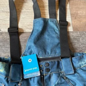Snowy Owl Denim Look Snowboarding Trousers Size M New - Image 2