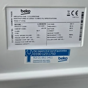 Beko LX5053W undercounter fridge - Image 4